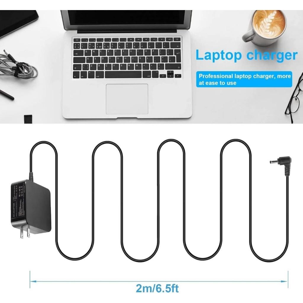 65W ที่ชาร์จโน้ตบุ๊ก 19V/3.42A for ASUS Zen & Vivo 14 15 17 S14 S14 S15 UX305 UX303U UX410U UX430U