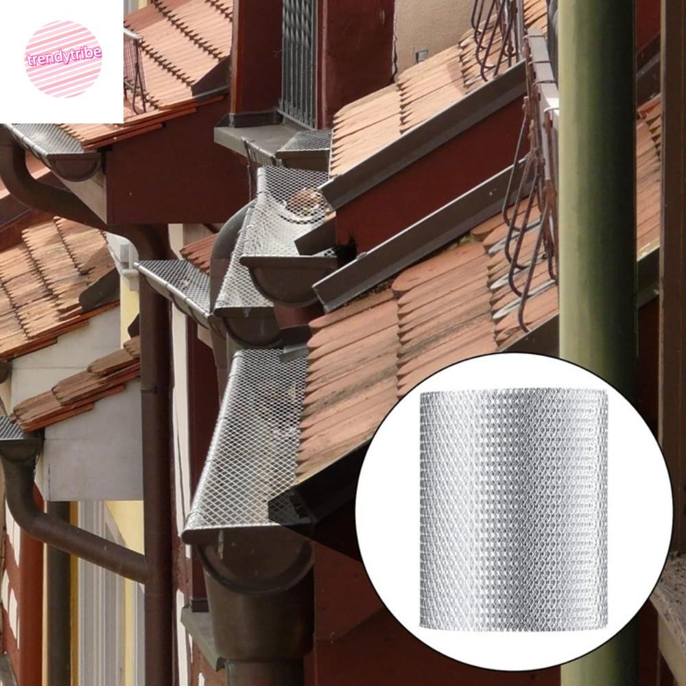 TRENDYTRIBE Leaf Mesh Guards, Randomly Cut Keep Smooth Drain Gutter Guard Filter, Practical Drain หย