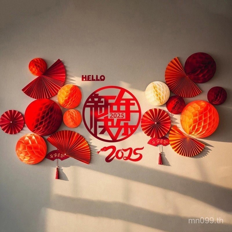 ฉากบริษัทขายตรงห้องนั่งเล่นปีใหม่จีนห้องเรียนวันปีใหม่2025ตกแต่งปีใหม่เทศกาลฤดูใบไม้ผลิการประชุมประจ