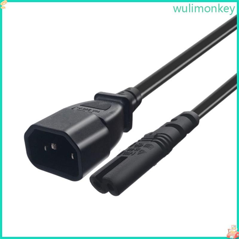 WU C14 ถึง C7 สายแปลง Essential Power Cable สายชายกับหญิงสําหรับห้อง