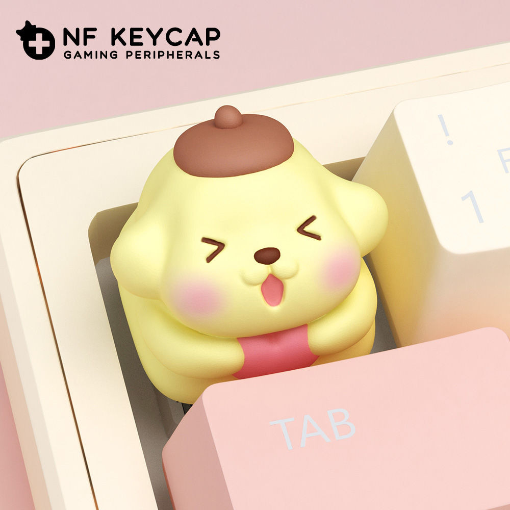 /st Pudding Dog Keycap Sanrio Merchanded Mechanical Keyboard Keycap น่ารัก Keycap ที่กําหนดเอง Creat