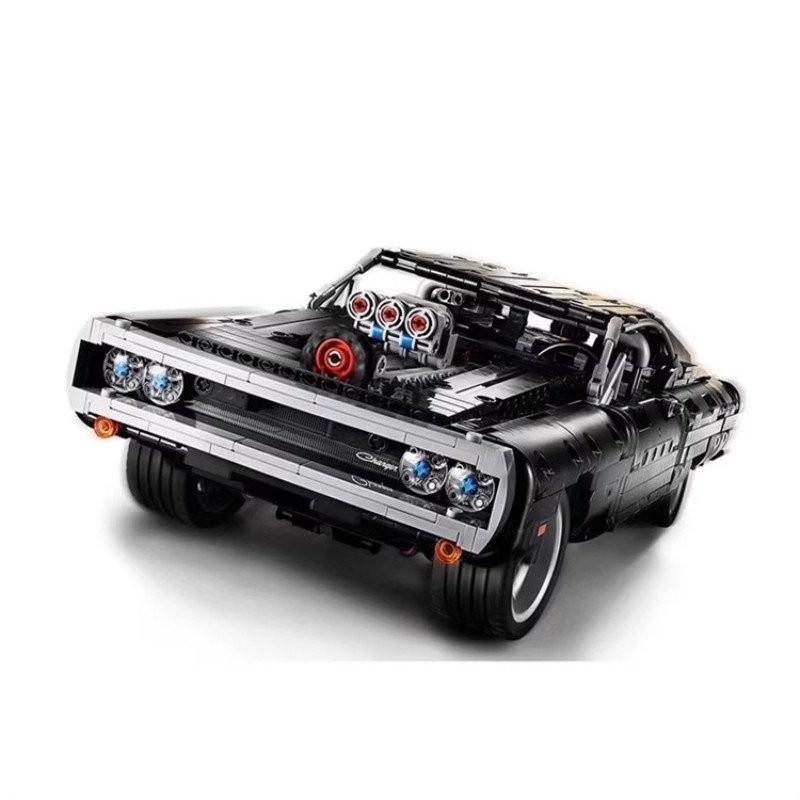 บล็อกตัวต่อที่เข้ากันได้ 42111 Speed & Passion Dodge Warhorse Challenger Racing Car Assembly ของเล่น