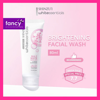 Shinzui Whitessentials Nia-C Brightening Snow Mushroom / Cica Acne Facial Wash 80 gr | Tasya Farasya Approved!
