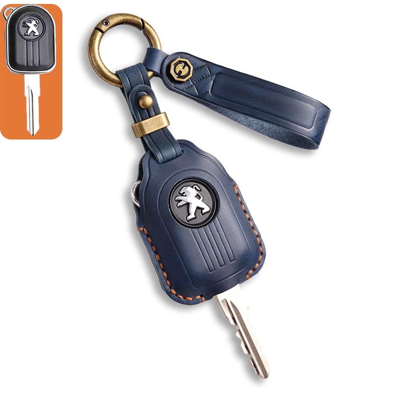Cowhide กุญแจรถสําหรับ Peugeot Django CRUISER 150,LIGHT 150,CLASSIC 150,CAFE RACER 150 Django150 ฝาค