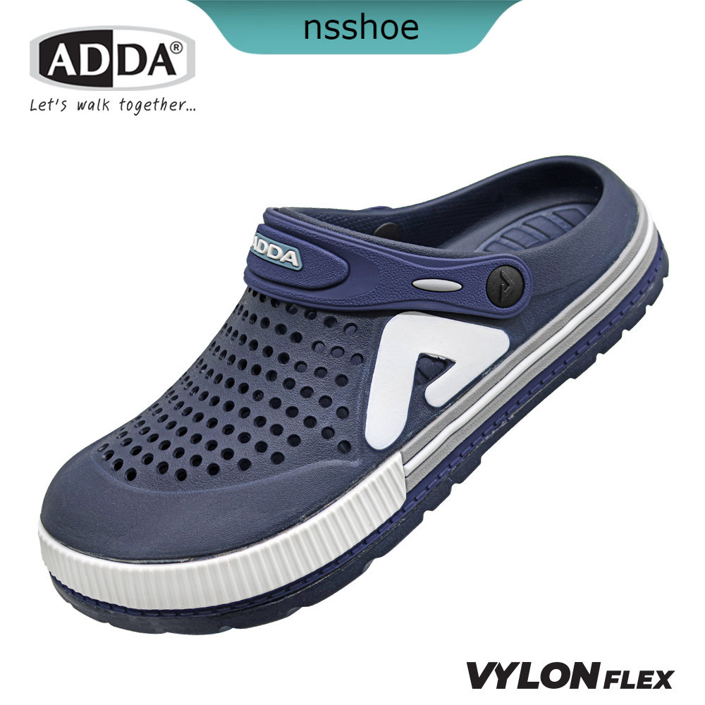 [พร้อมส่ง] ADDA 59P01 รองเท้าแตะ รองเท้าลำลอง แบบสวมหัวโต สำหรับผู้ชาย size 7-10
