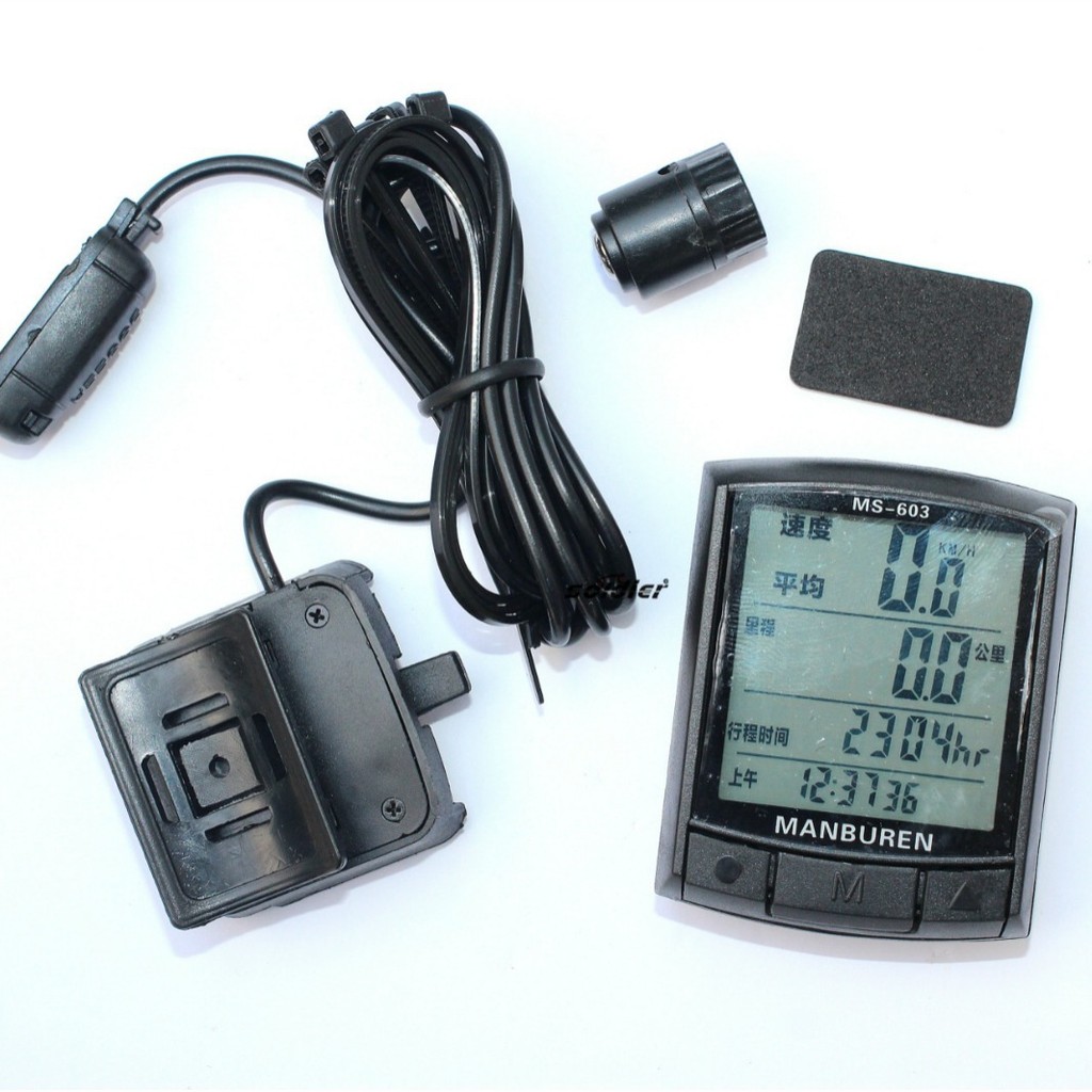 จักรยานมาพร้อมสายนาฬิกาจับเวลารุ่น Luminous/MS-603 และ speedometer กันน้ำ