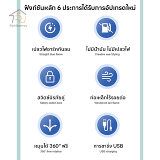 ที่จุดแก๊ส ที่จุดเตาแบบไฟฟ้า ที่จุดเทียนหอม ปรับงอได้ 360° ใช้งานสะดวก ชาร์จ USB Electric Lighter