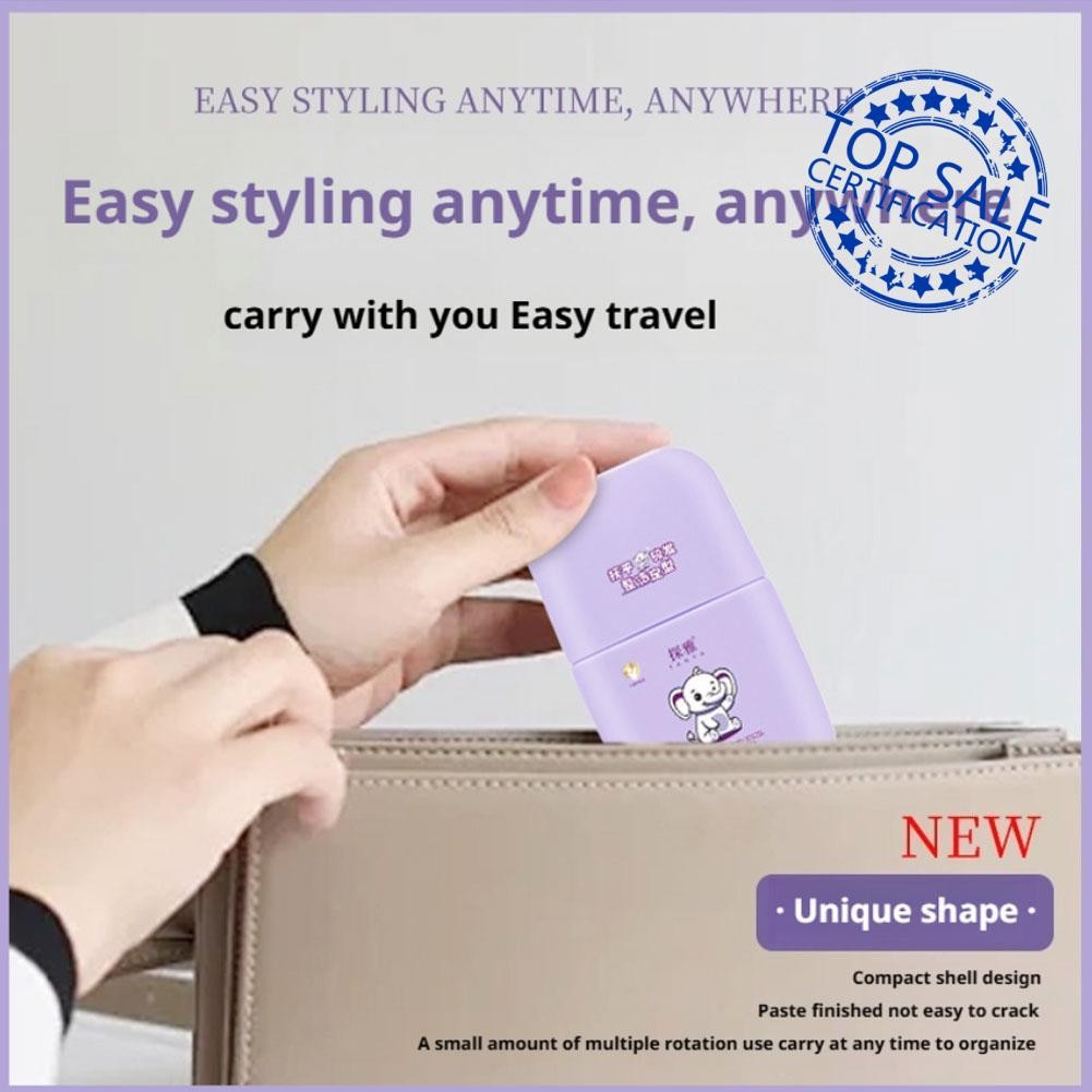 Kids Hair Wax Stick Childrens Hair Care Cream Frizz-free Broken Comb Finishing Hair 80ml U4n8