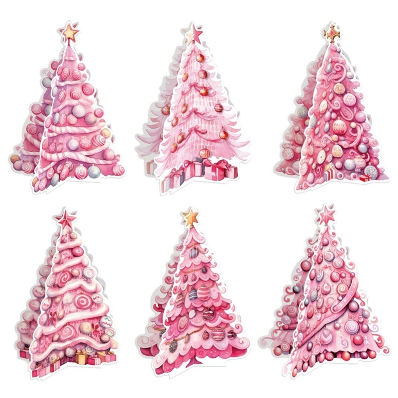 Tree Multidirectional Holiday Christmas Tree เดสก์ท็อปตกแต่ง Rose Party ตกแต่ง Straertified Boughs C