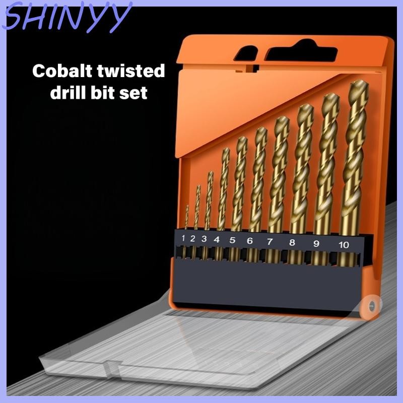 SHI 13 ชิ้นรอบ Shank เจาะบิต Twist Jobber ความยาวเจาะบิตรอบ Shank สําหรับโลหะเหล็กพลาสติกและโลหะ