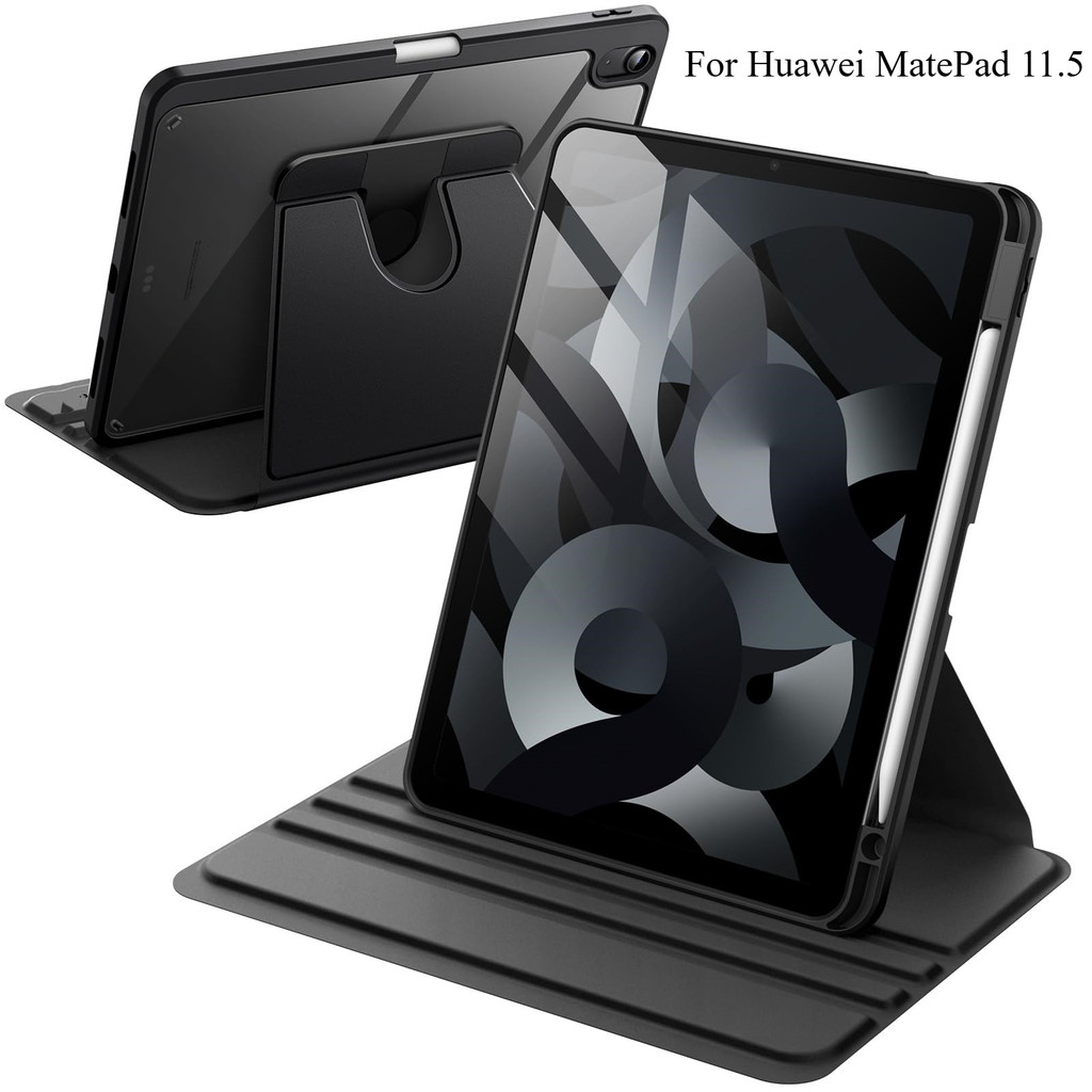 พร้อมส่ง เคส Huawei matepad 11.5 2026 2025 2024 มีช่องใส่ปากกา หัวเว่ย เมทแพด 11.5S เคส MatePad se 11 ฝาหลังใส หมุนได้