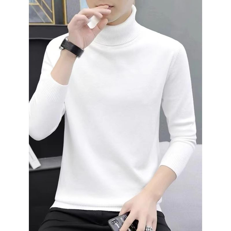 Trail Echo เสื้อไหมพรมผู้ชายแบบคอเต่า สลิม핏 สำหรับใส่ทับเสื้อด้านใน