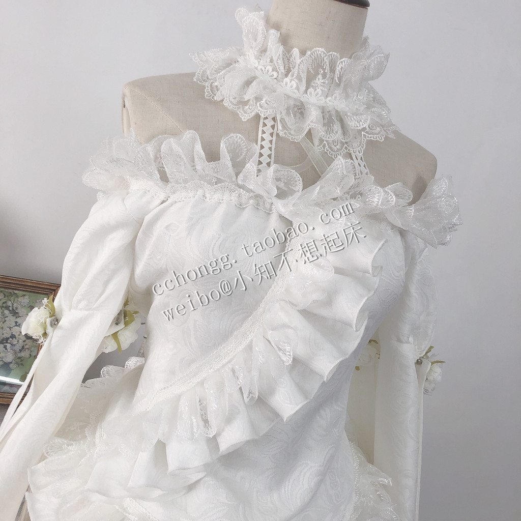 จีบ Xue Hua Qijing แบบคอสเพลย์สีขาว