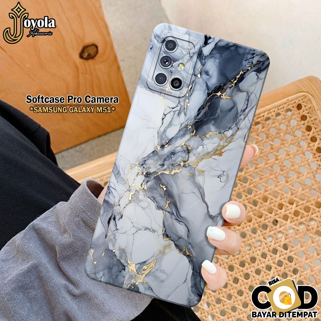 เคส HP Samsung Galaxy M51 - เคสแฟชั่นบทคัดย่อ - Samsung Galaxy M51 Softcase - Pro Camera - เคส Samsu