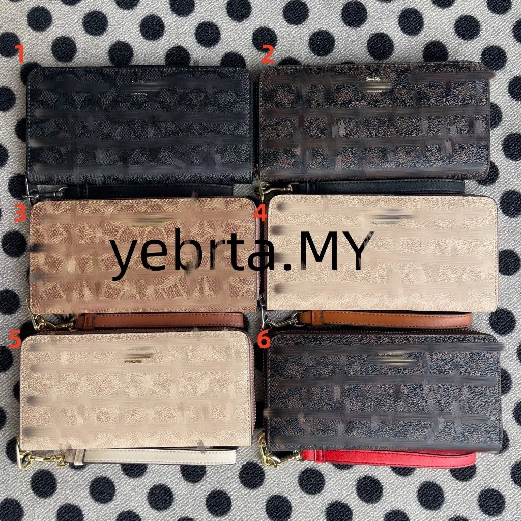 กระเป๋าสตางค์ซองจดหมายผู้หญิงพับกระเป๋าซิปยาว Dompet Wanita CW778