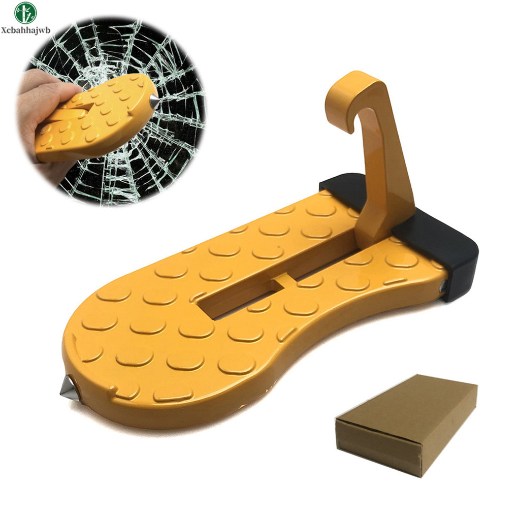 ❤จัดส่งในพื้นที่+COD❤ Universal SUV Side Step - Car Roof Access Assist Pedal พร้อมพื้นผิวกันลื่นและตะขอประตู, ที่วางเท้ามัลติฟังก์ชั่นสําหรับรถยนต์รถบรรทุก Van