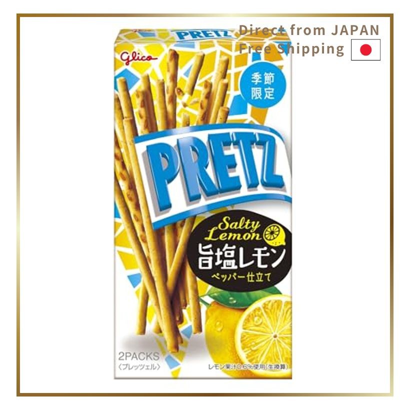 Ezaki Glico Pritz Umashio Lemon Snack Pretzel 47g x 10 Packs