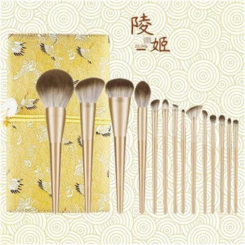 ชุดแปรงแต่งหน้า I Ling Eye i Pack 1??Zhi Jiying Foundation Brush G Blue Full Set Cangzhou Makeup Too