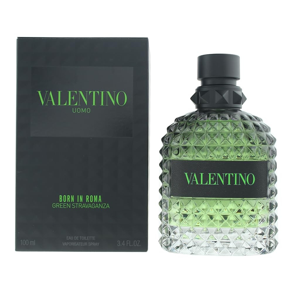 Valentino Uomo Born In Roma Green Stravica by Valentino for Men - สเปรย์ EDT 3.4 ออนซ์