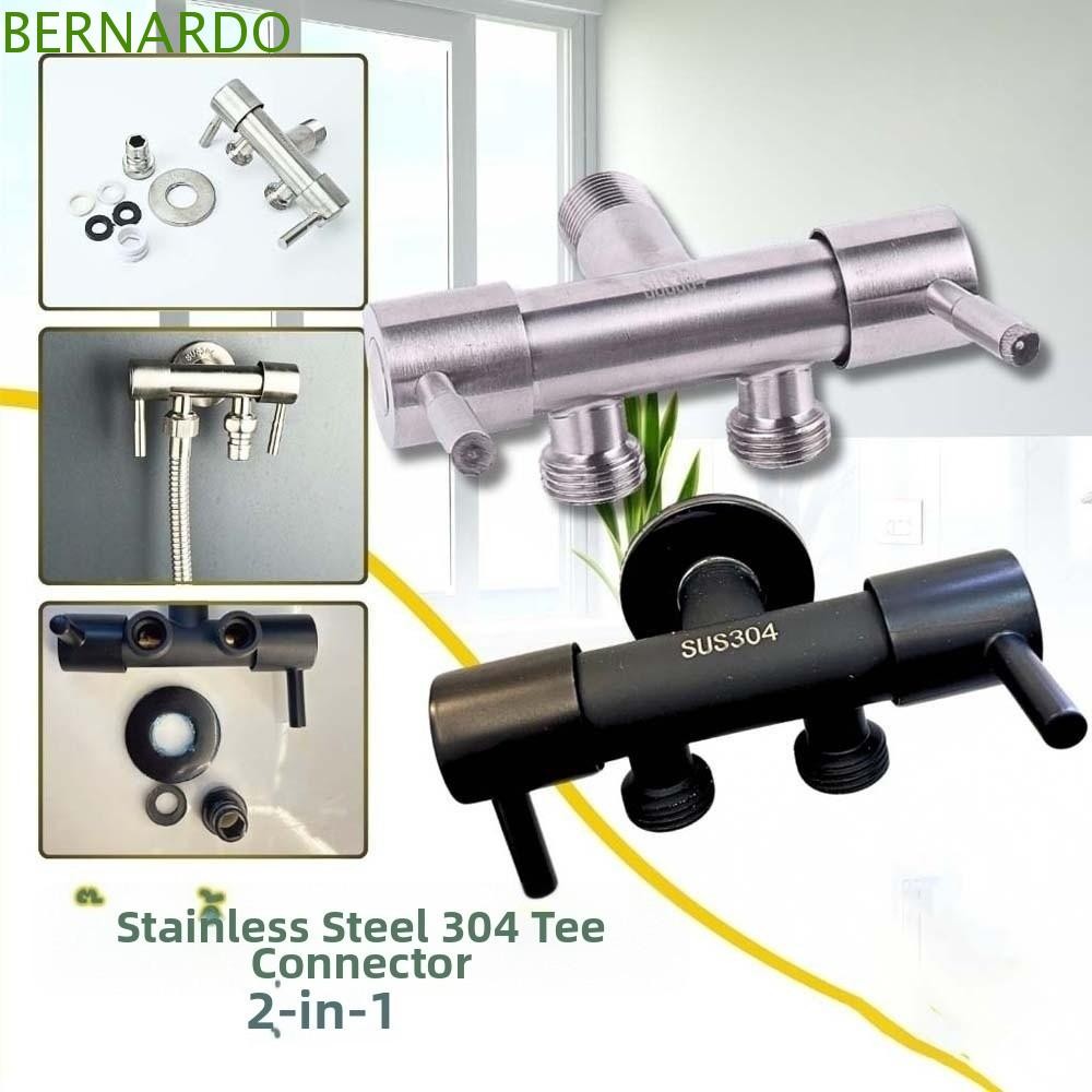 BERNARDO1 3 Way Triage วาล์ว, T-Adapter ทองแดง 3 Way Switch Faucet Valve, Faucet Connector ป้องกันน้