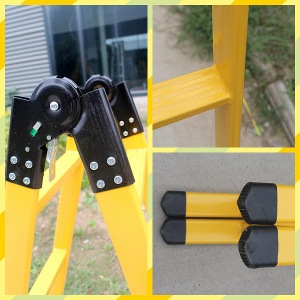 ความเจริญรุ่งเรือง Yuxuan Bugou บันไดในครัวเรือนท่อเหล็กหนา Herringbone บันไดพับบันได Dual-ใช้วิศวกร