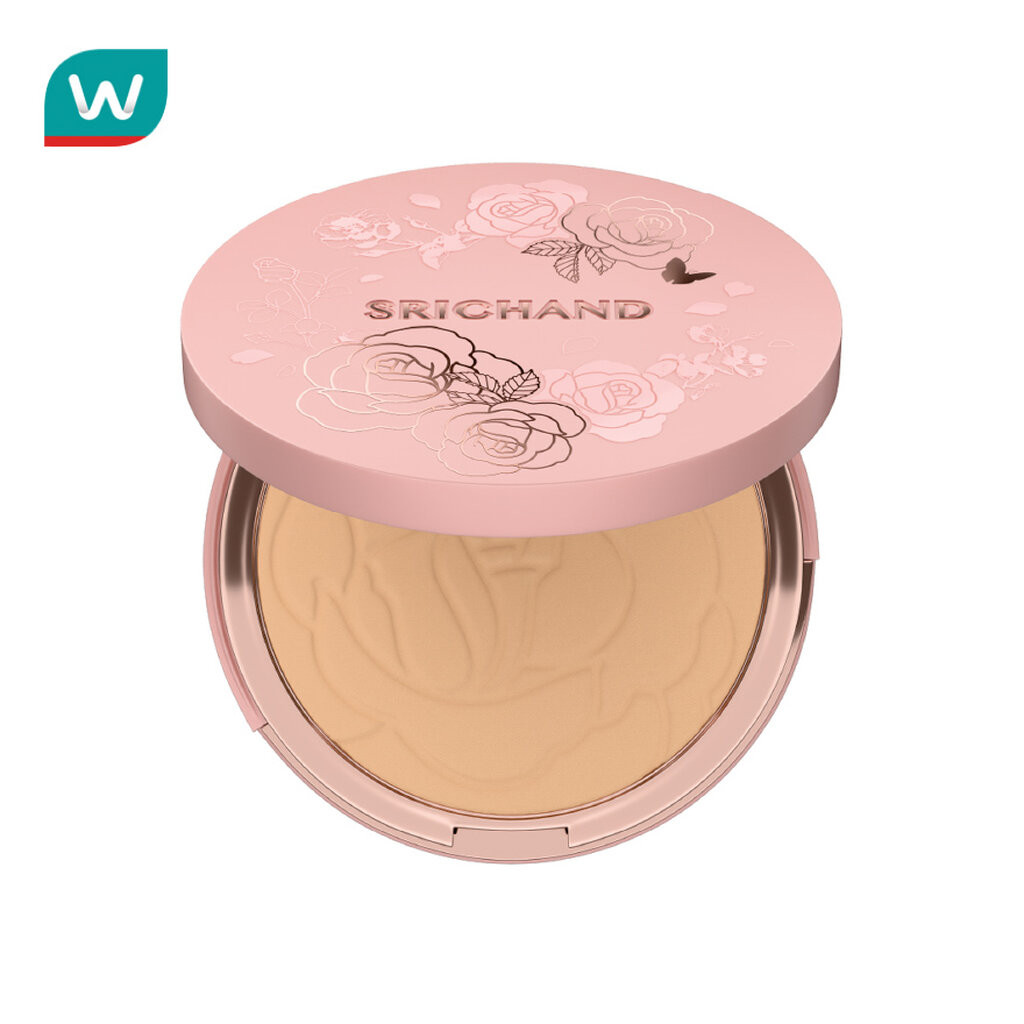 Srichand ศรีจันทร์ เอ็นชานเท็ด คัฟเวอร์ เพอร์เฟคท์ ฟาวน์เดชั่น พาวเดอร์ SPF35 PA++++ 9ก. 120 เ