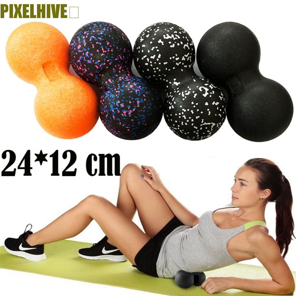 PIXELHIVE​ Fascia Ball Double Ball Myofascia Ball สําหรับนวดเท้าทางกายภาพ Trigger Point ฟิตเนสโยคะนว