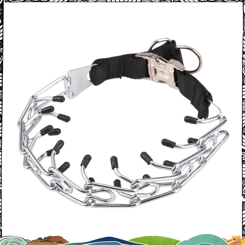 ปลอกคอสุนัขง่าม, Metal Choke Pinch Dog Collar with Comfort Tips neweer