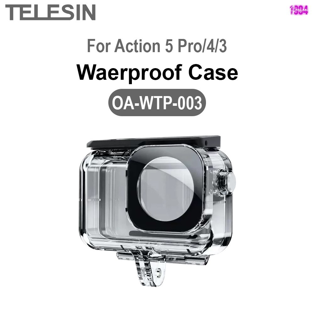 TELESIN เคสกันน้ำ For Action 5PRO/4/3.(OA-WTP-003).