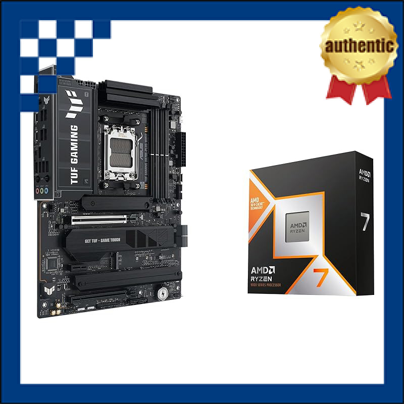 ASUS TUF GAMING X870E-PLUS WIFI7 ATX Motherboard with AMD Ryzen 7 7800X3D Processor (No Cooler)