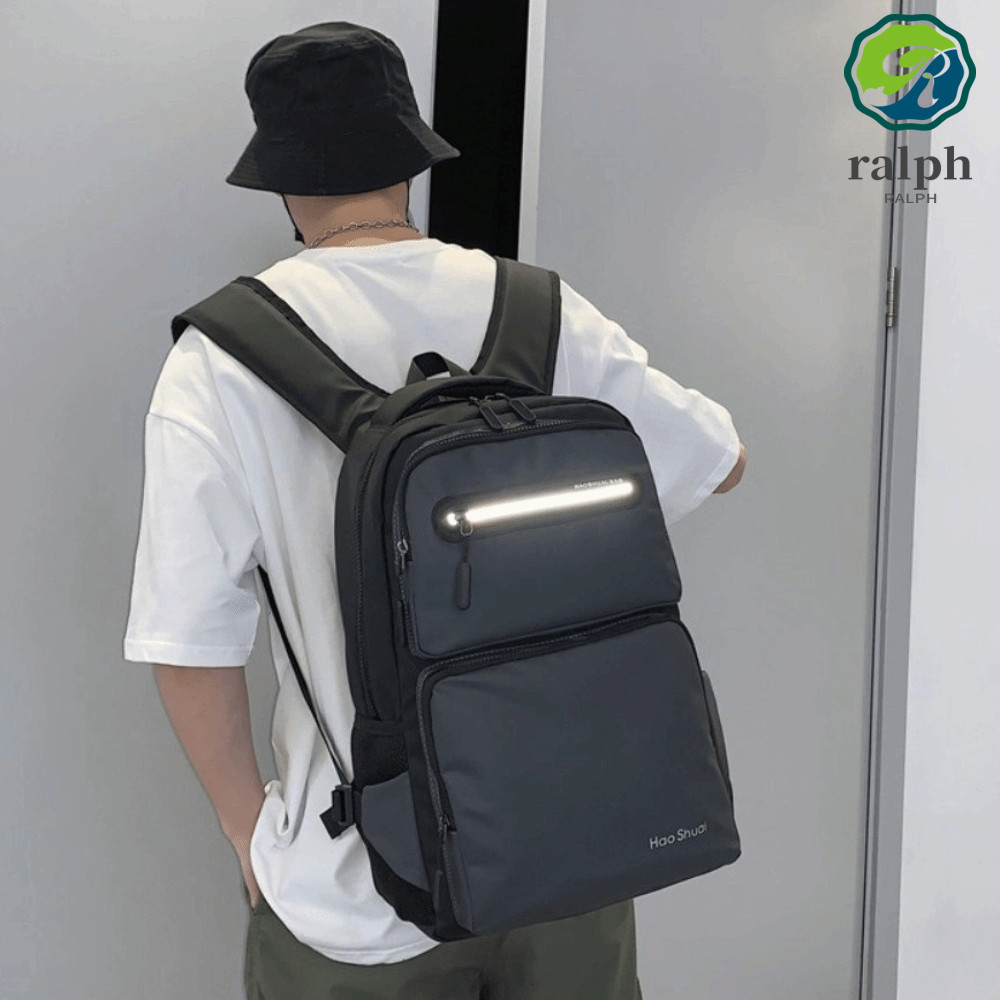 RALPH กระเป๋าเป้สะพายหลังสำหรับนักเรียน ความจุใหญ่ กันน้ำ ใช้ได้ทั้ง STREETWEAR และ CAMPPING
