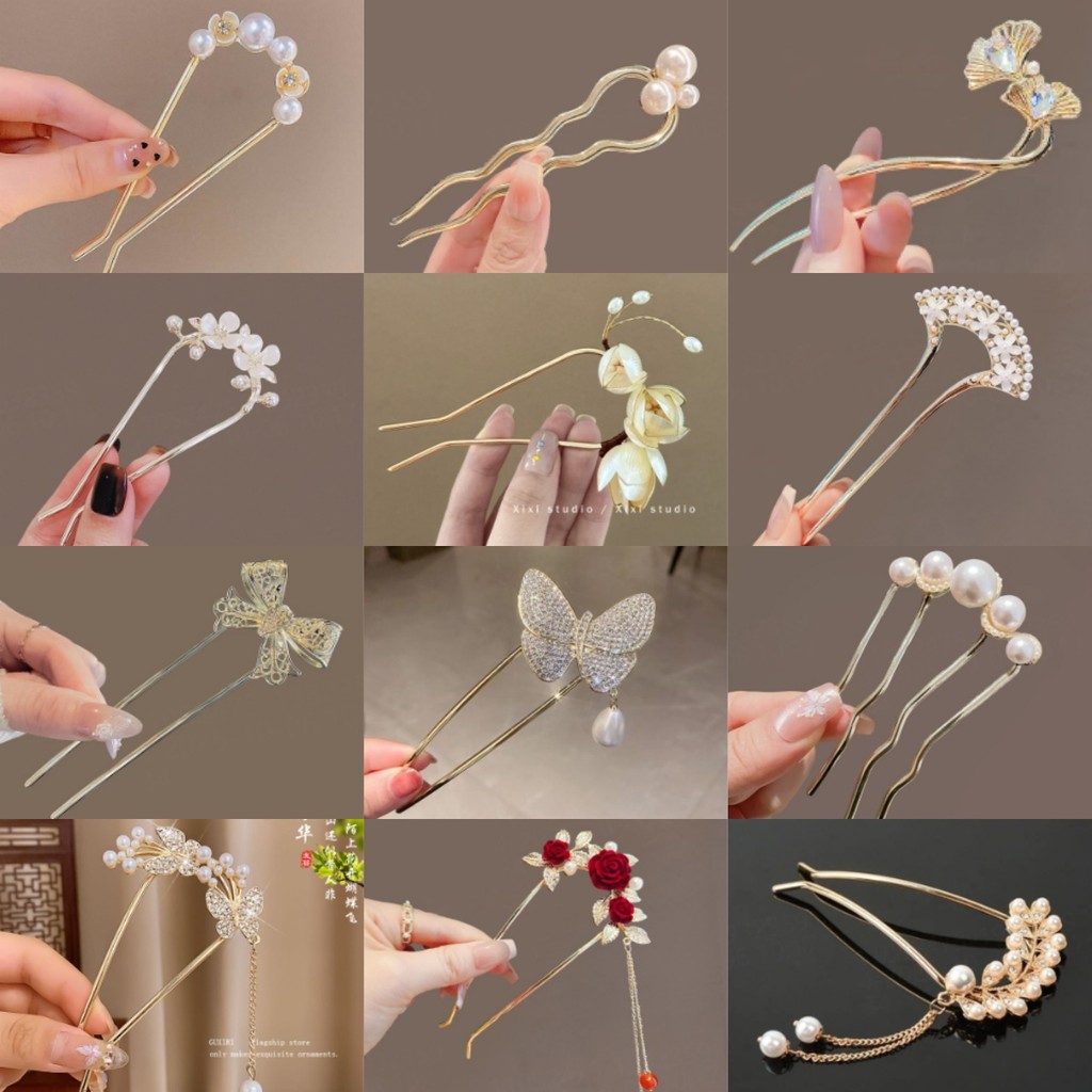 Classy U-Shaped Hairpin เครื่องประดับผมสำหรับหญิงสไตล์ใหม่