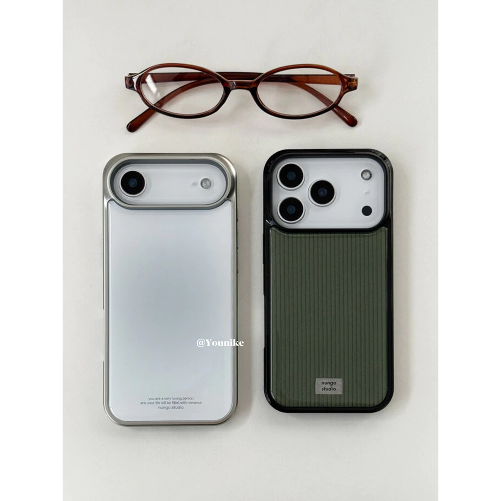 สไตล์เกาหลีต้นฤดูใบไม้ร่วง ins Refreshing Clean Smudge ความรู้สึกระดับไฮเอนด์เหมาะสําหรับ iphone17air/17promax เคสป้องกัน Apple 16 เคสโทรศัพท์ 16promax เคสป้องกัน 15 กันกระแทก 13/14 กรณี 11/12 เคสโทรศัพท์ 17pro