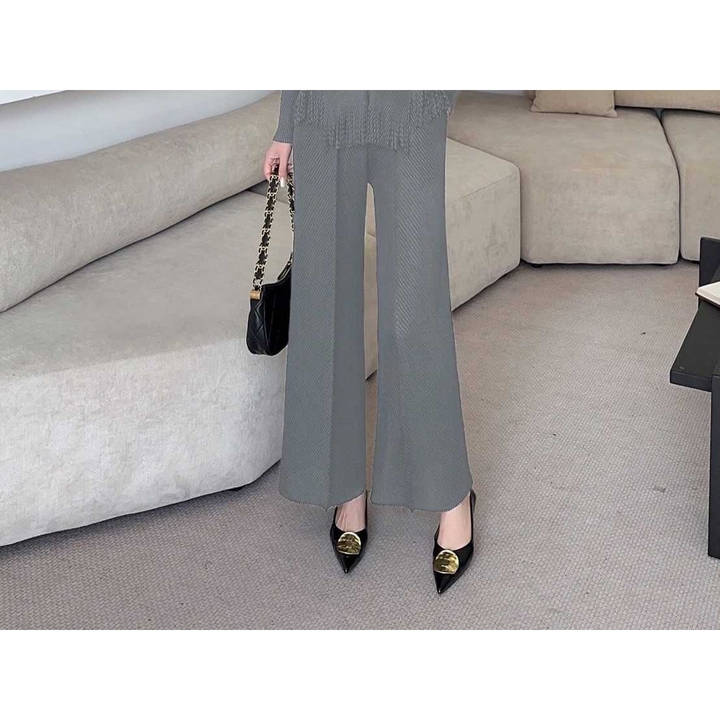 PleatByNisa A823 กางเกงอัดพลีทผ้าพรีเมียม เนื้อผ้าคุณภาพ Polyester100% - รูปที่ 5