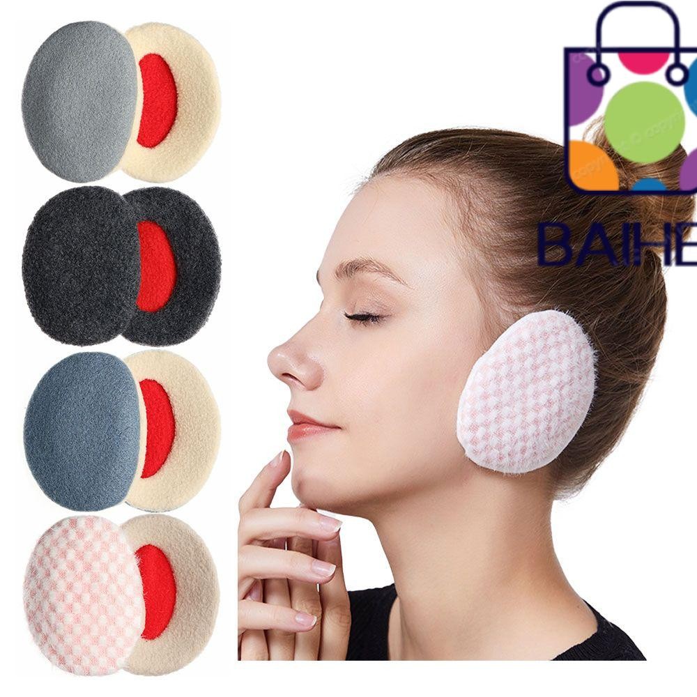 หมวก earmuff ขนแกะ กันลมหนาวสำหรับผู้ใหญ่และเด็ก