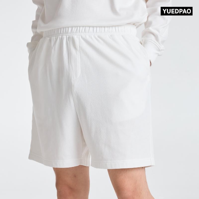 Yuedpao Fleece Air Flow Collection Sweat Shorts กางเกงสีพื้น กางเกงขาสั้น ยืดเปล่า Set Cold Sky