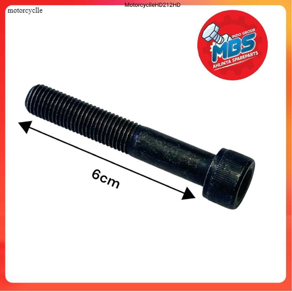 MESIN MRJ BOLT 14 L KEY 6 ซม. ENGTH m10x60 BOLT MONOSHOK ORIGINAL ENGINE EXHAUST MOUNT Qt