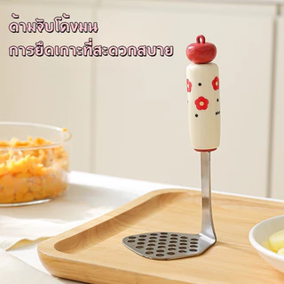 ที่บดมันฝรั่ง กรองตาข่าย การแยกไข่แดง เครื่องปั่นไข่ ช้อนเด็ก 5PCS สแตนเลส ชุดอุปกรณ์ครัว