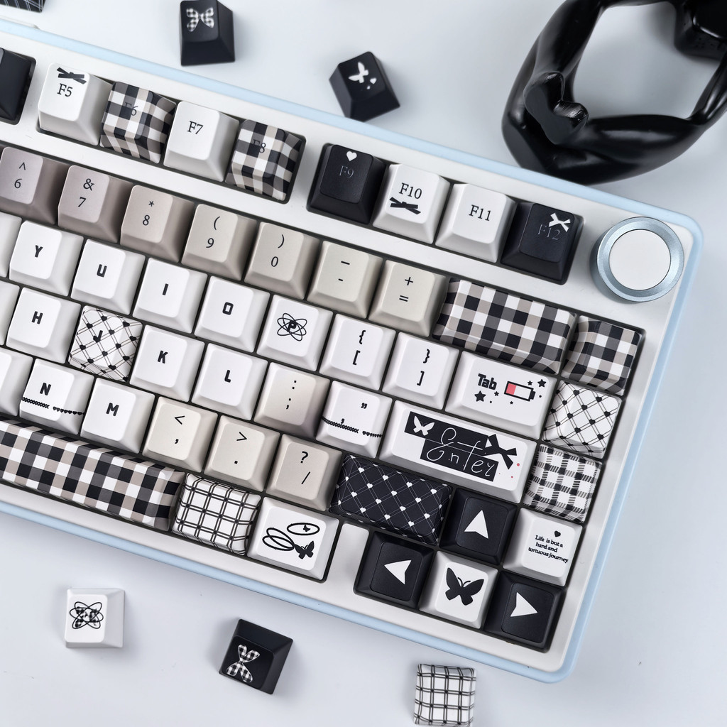 Out Of Control Keycaps 130 คีย์ PBT Cherry Profile ส่วนบุคคล Dye Sublimation Wooting Aula F75 Rk100 