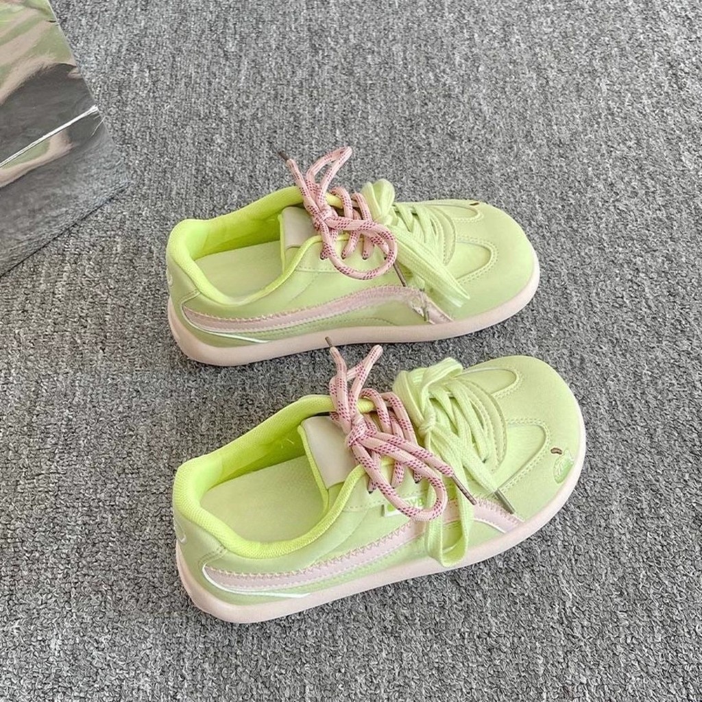 Korean Style Milk Huhu Casual Puff Shoes Breathable Thin Bottom German Training Shoes Minority All-M