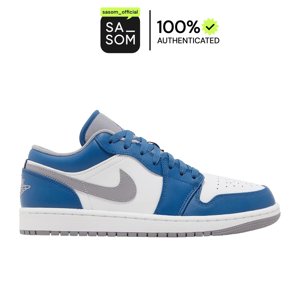 Jordan 1 Low True Blue | ของแท้ ตรวจสอบโดย SASOM