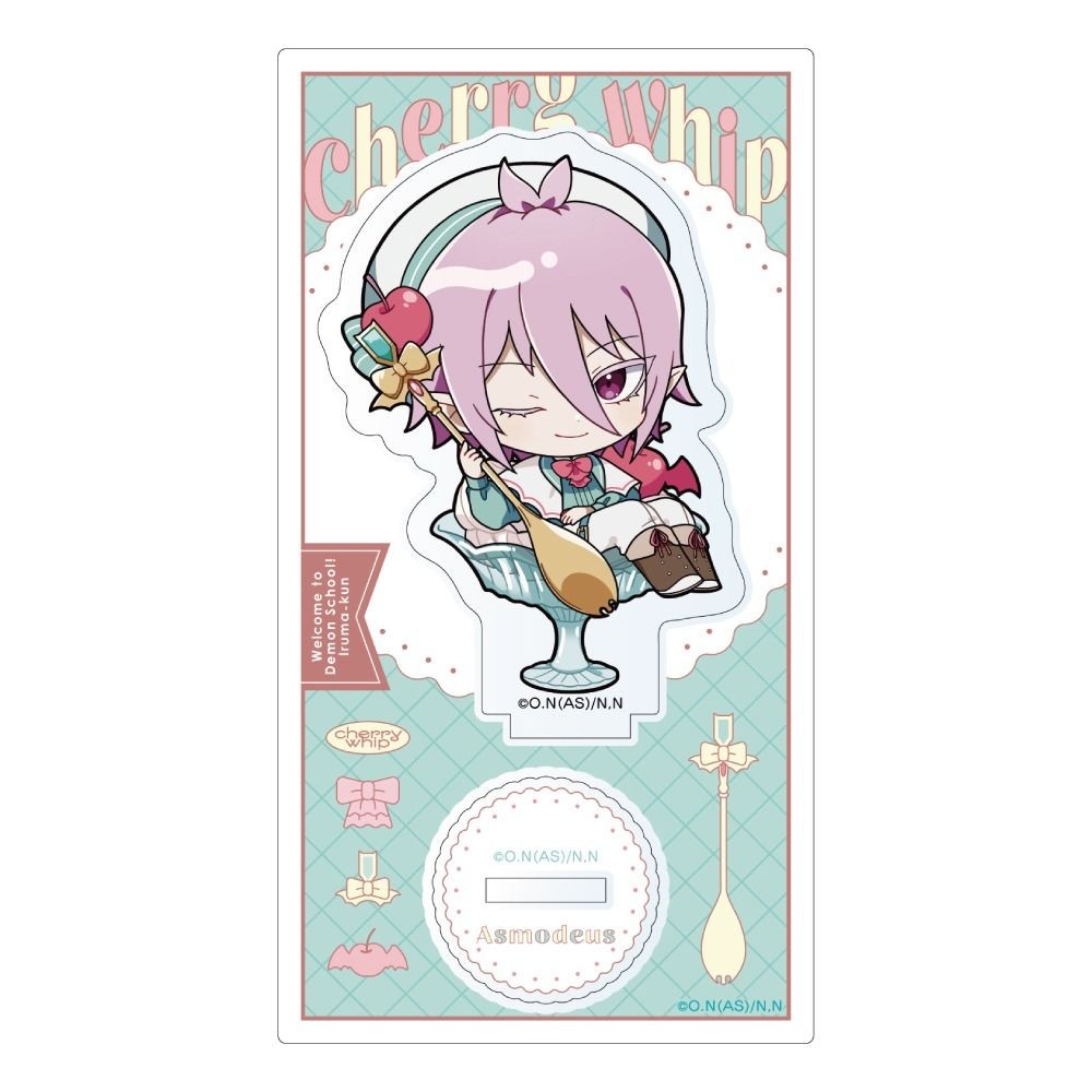 พร้อมกระดานพื้นหลัง Iruma เพื่อนร่วมชั้น Iruma Cherry รุ่น Q ยืนการ์ดปกเดี่ยว Parflette สินค้า 10.9