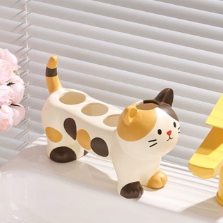 [รูปแบบใหม่ขายร้อน] Sanhua Cat ชั้นวางแปรงสีฟันห้องน้ํา Wash…