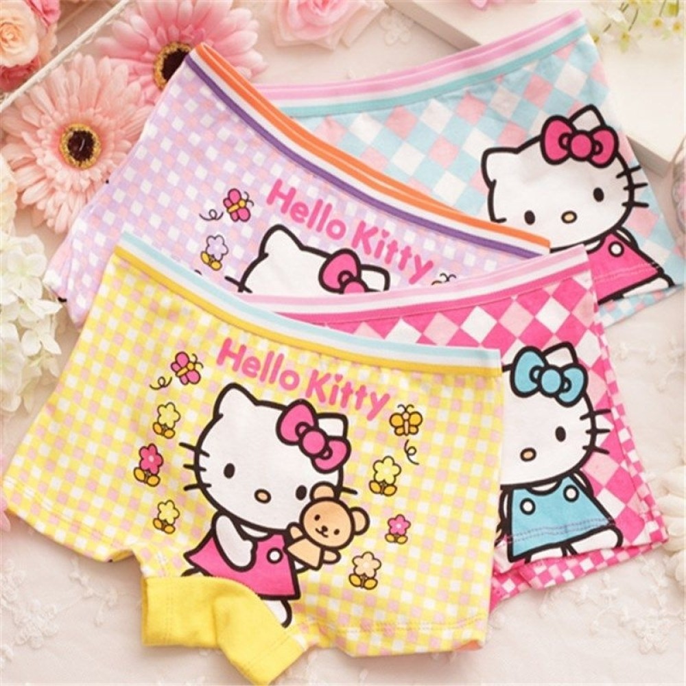 ครบสี 4 ตัว No 1กางเกงในเด็กหญิงน่ารักๆ ผ้าcotton ชุดชั้นในเด็กหญิง Girls cotton underwear ✨b_neon39