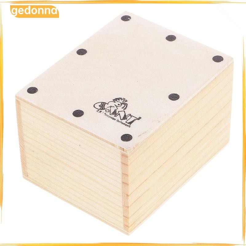 [gedonna] Wood Small Hand Shaker Mini Cajon Band อะไหล่รองรับ 6.5 x 5.2 x 4.3 ซม.