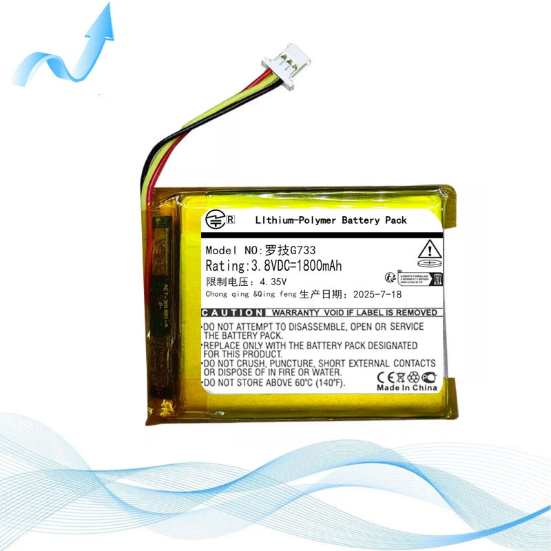 เหมาะสําหรับ Logitech Logitech G733 แบตเตอรี่ G733 ชุดหูฟังไร้สายแบตเตอรี่