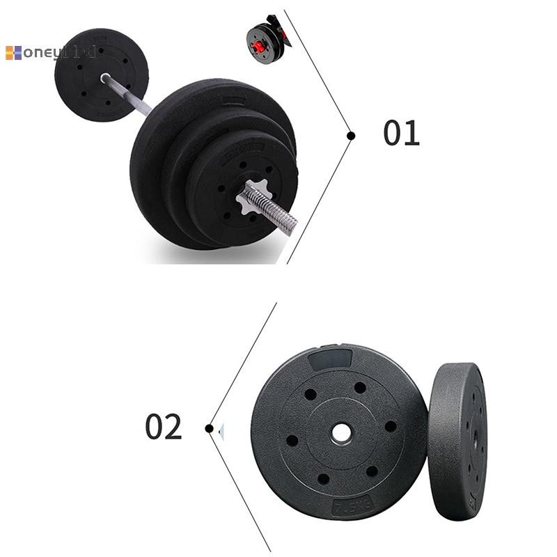 Honeybird 1 PC ยกน้ําหนักรอบ Barbell Dumbbell จับ 5/10/15Kg Dumbbell แผ่นกันชนแผ่นกันชน