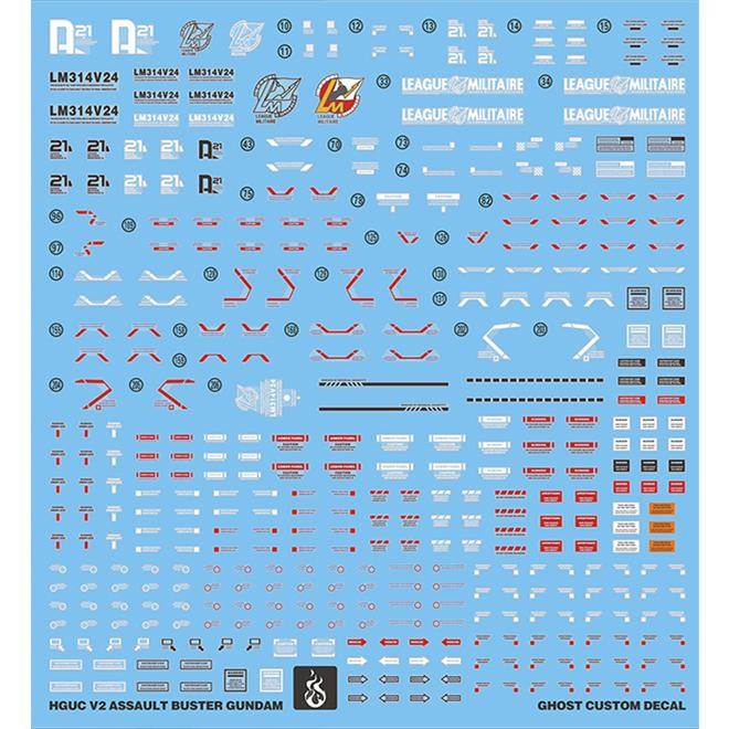 [Yan] HGUC V2 AB Gundam LM314V23/24 V2 Gundam (อุปกรณ์ครบ).สติ๊กเกอร์น้ําเรืองแสง