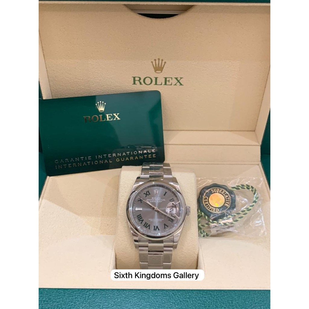 Rolex Oyster Peperual Datejust 36 Wimbledon 126200