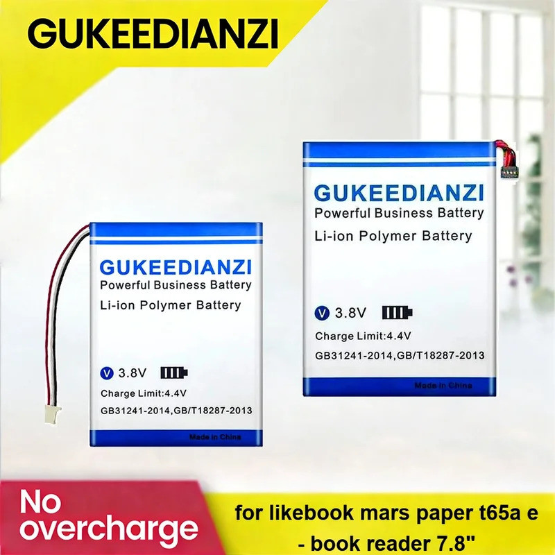 แบตเตอรี่ พลังที่เชื่อถือได้ CLP307499 4100-5300mAh สําหรับ Likebook Mars Paper t65a e - เครื่องอ่าน